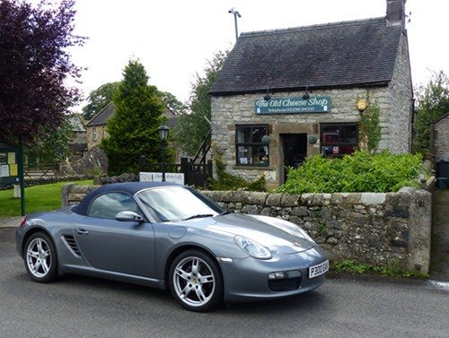 Porsche Boxster from Peak Performance Hire. Touring Derbyshire