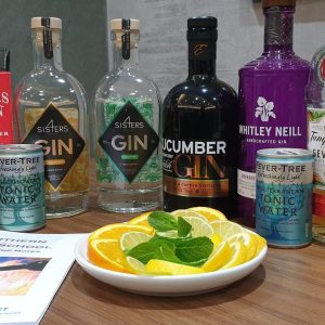 Six Specially Selected Gins with Mixers and Garnish